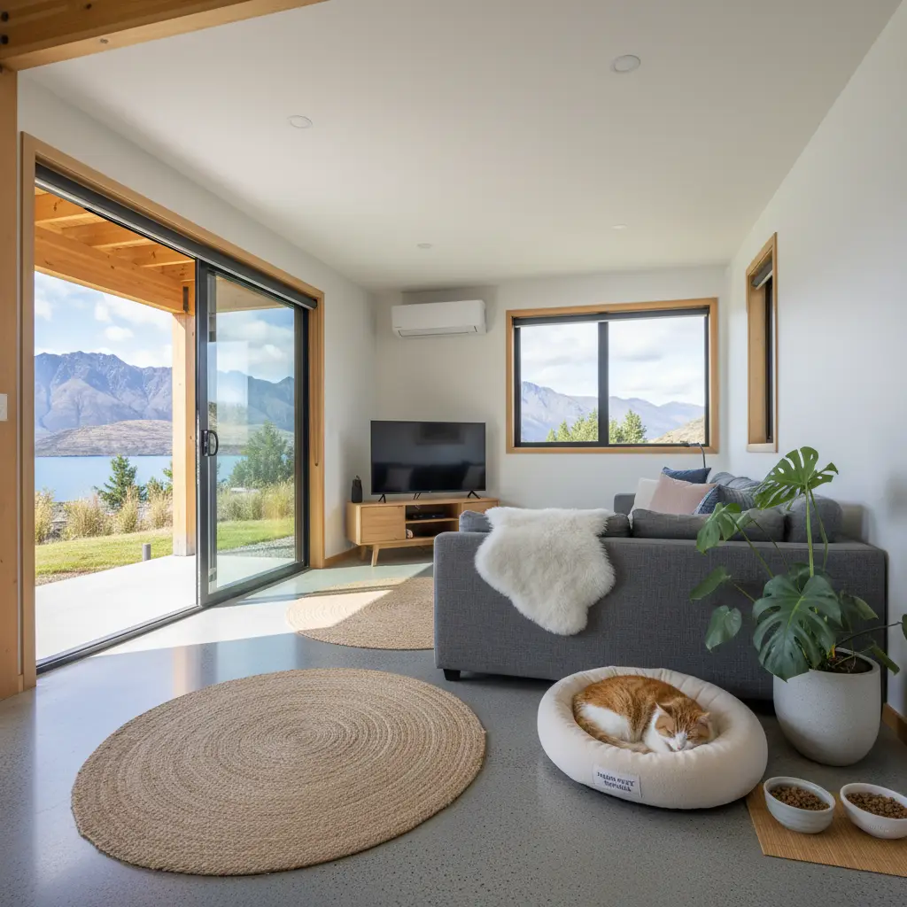 A well-maintained pet-friendly rental property interior