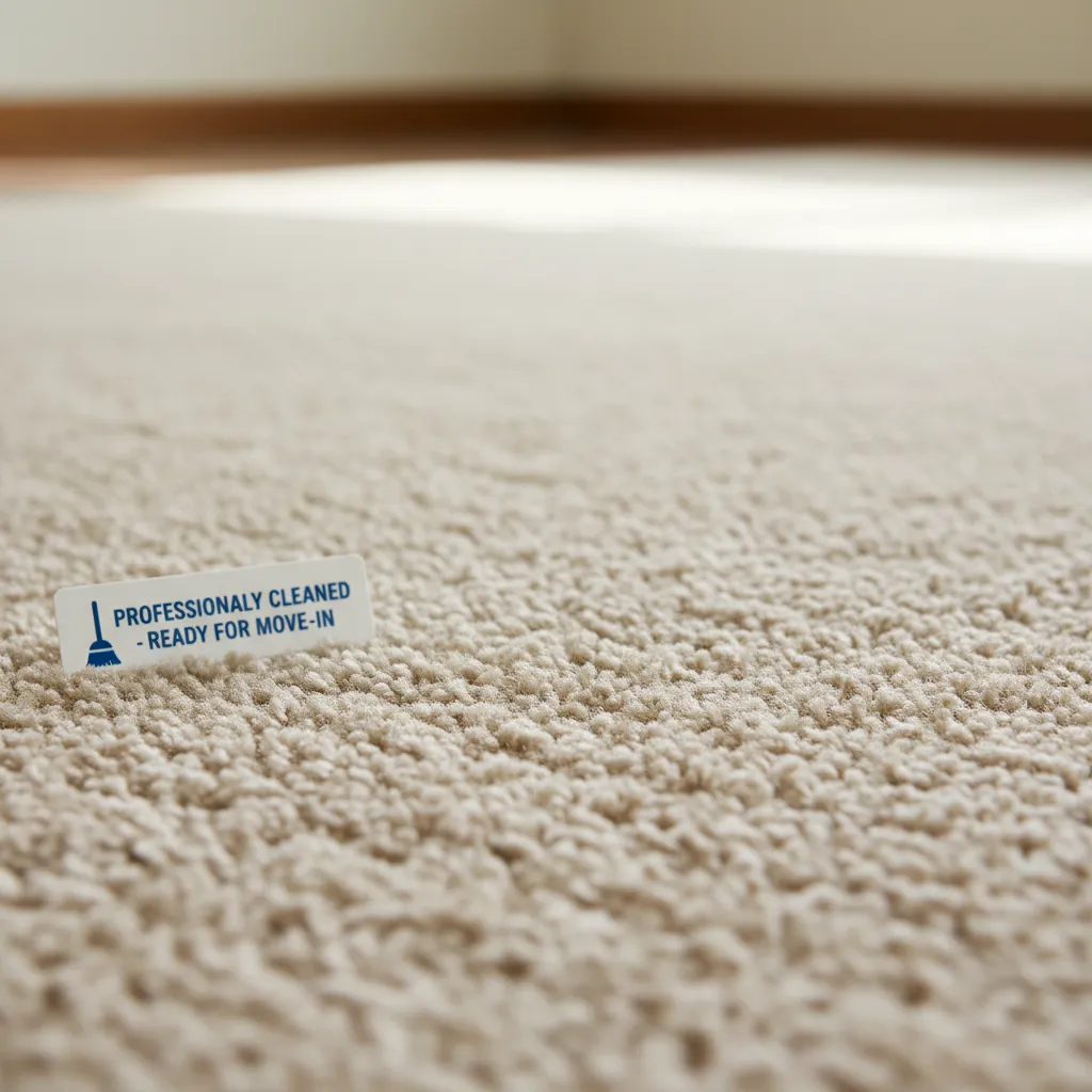 Clean carpet texture representing rental hygiene standards