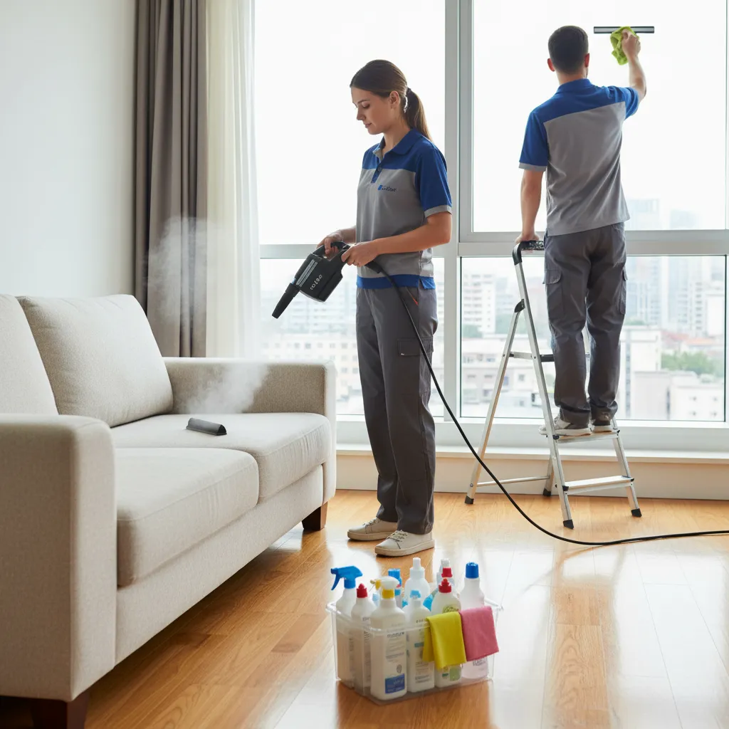 Professional end of tenancy cleaning team