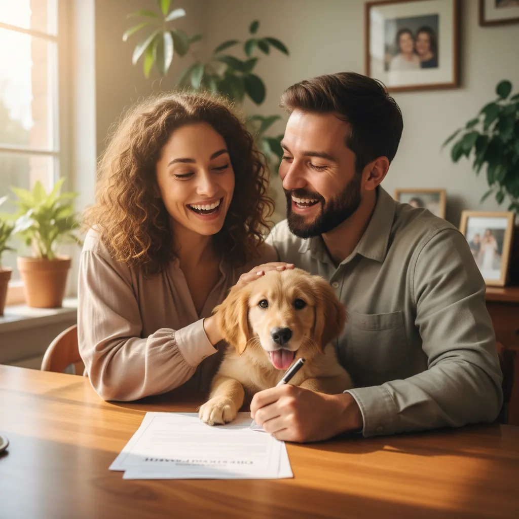Finalizing the pet adoption process
