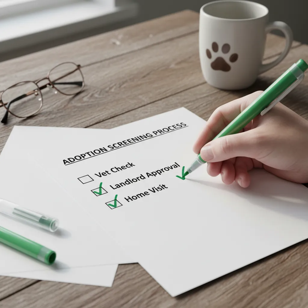 Pet adoption screening checklist
