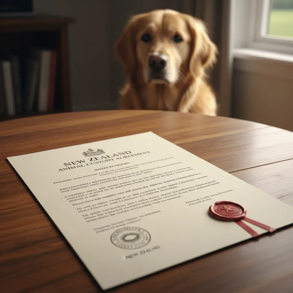 Legal documents for pet ownership transfer in NZ