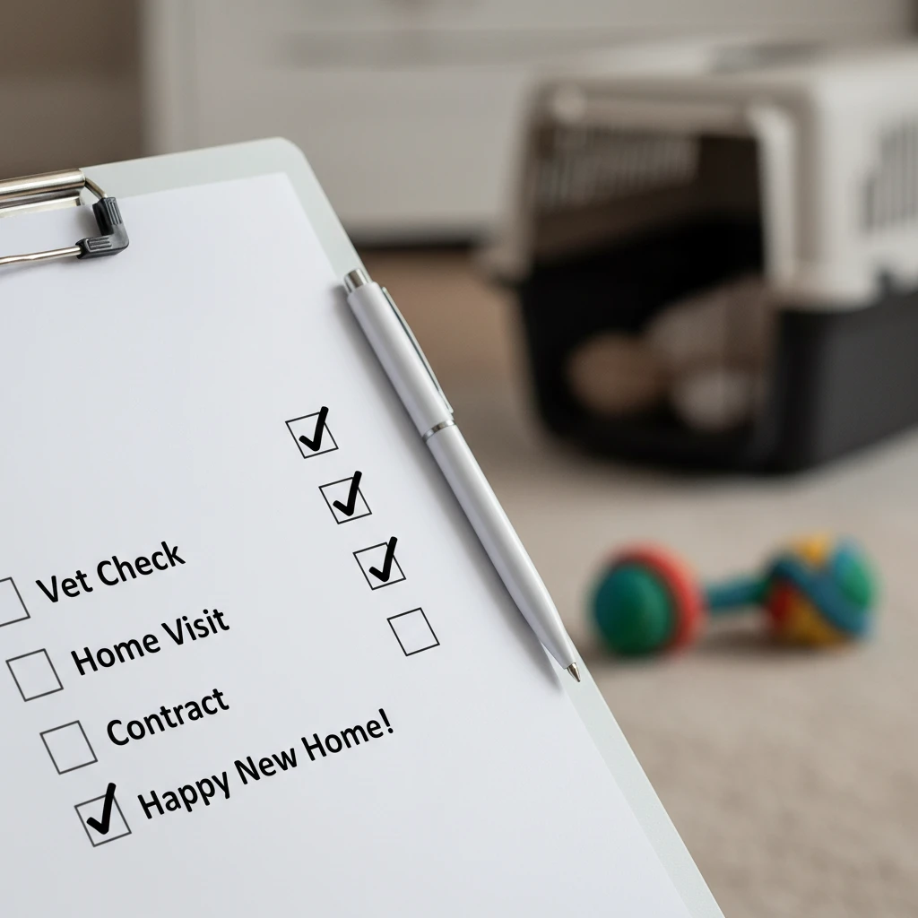Safety checklist for rehoming a pet