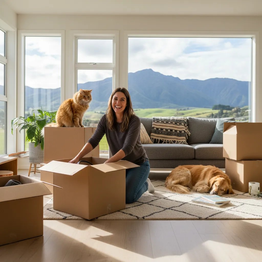 Successful move into a pet friendly rental home