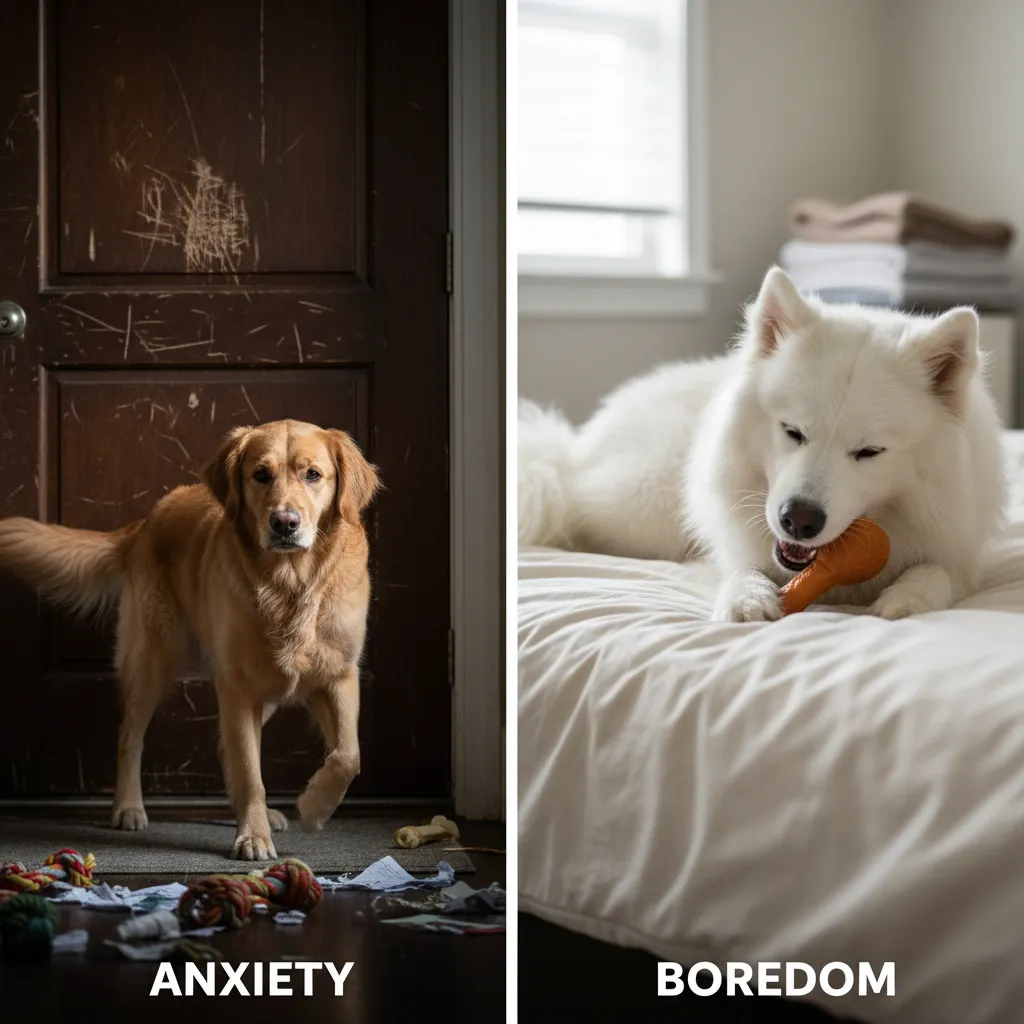 Comparison of dog separation anxiety symptoms versus boredom