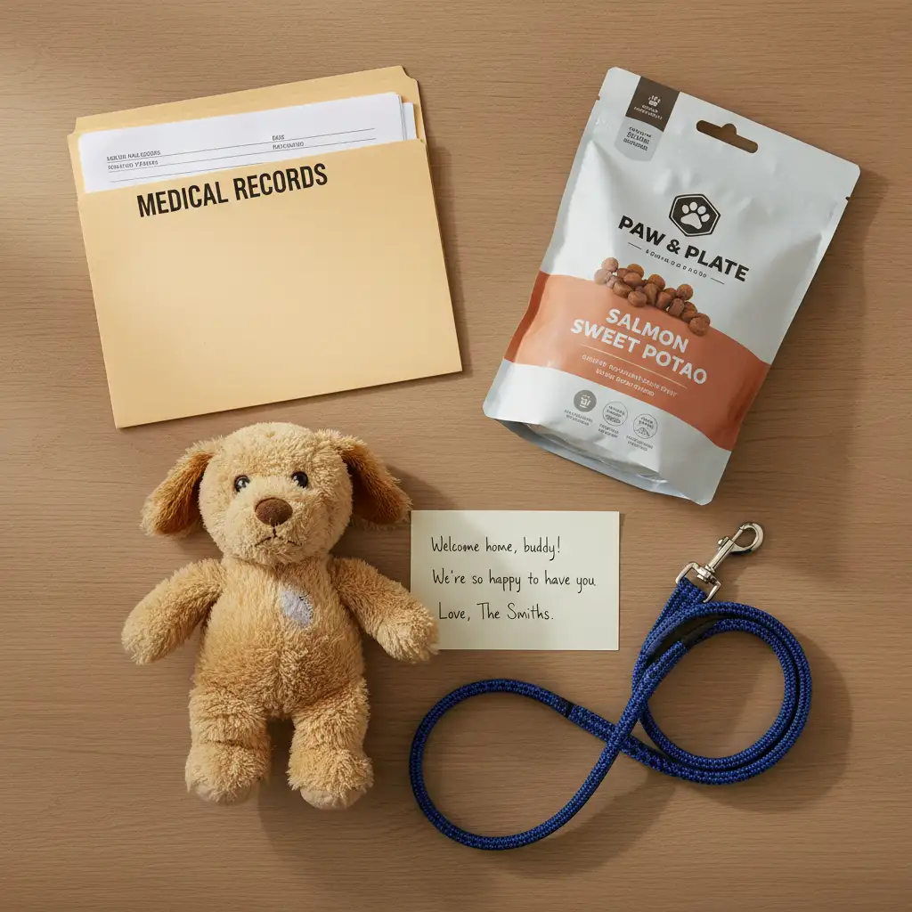 Pet rehoming care package essentials