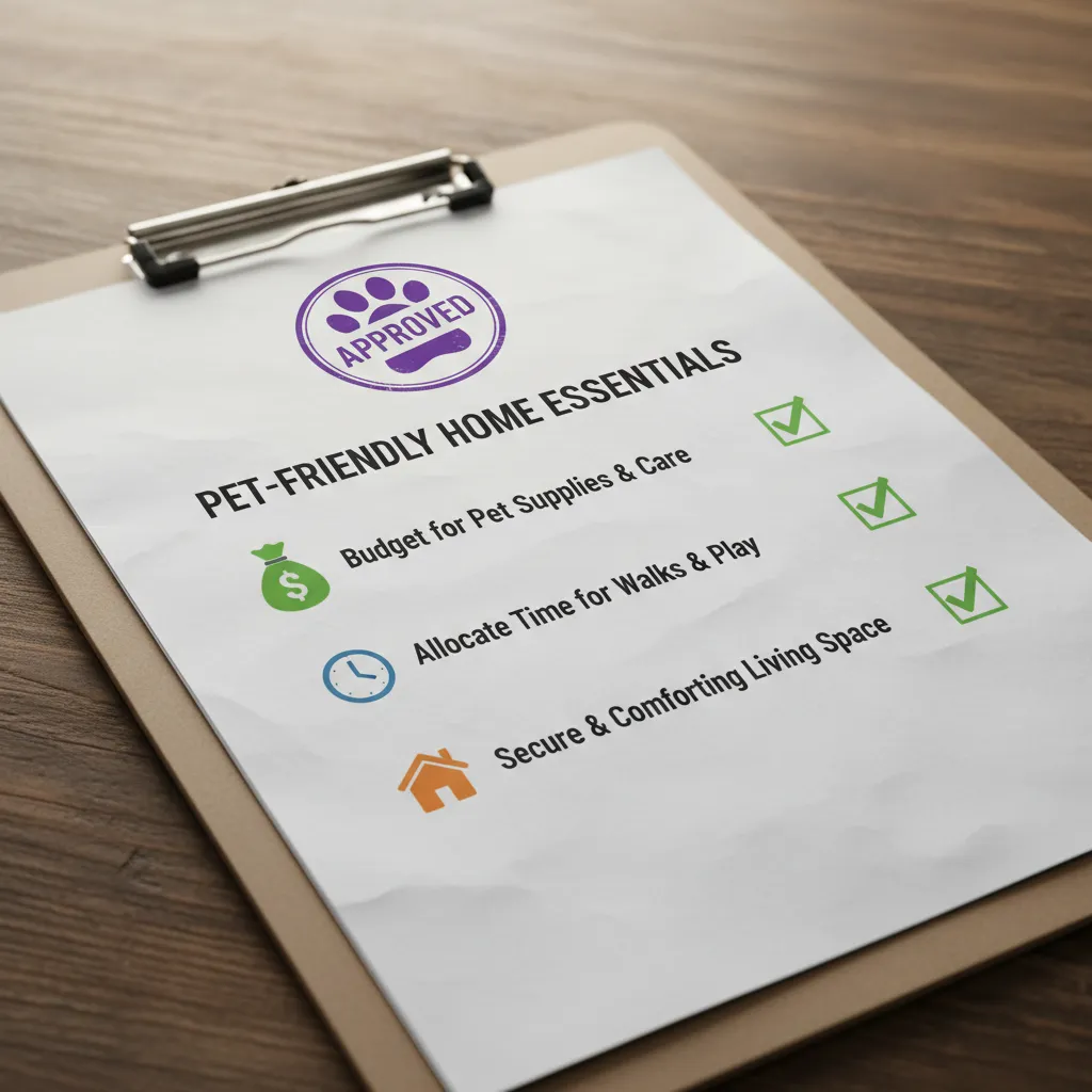 Final pre-adoption pet ownership checklist summary
