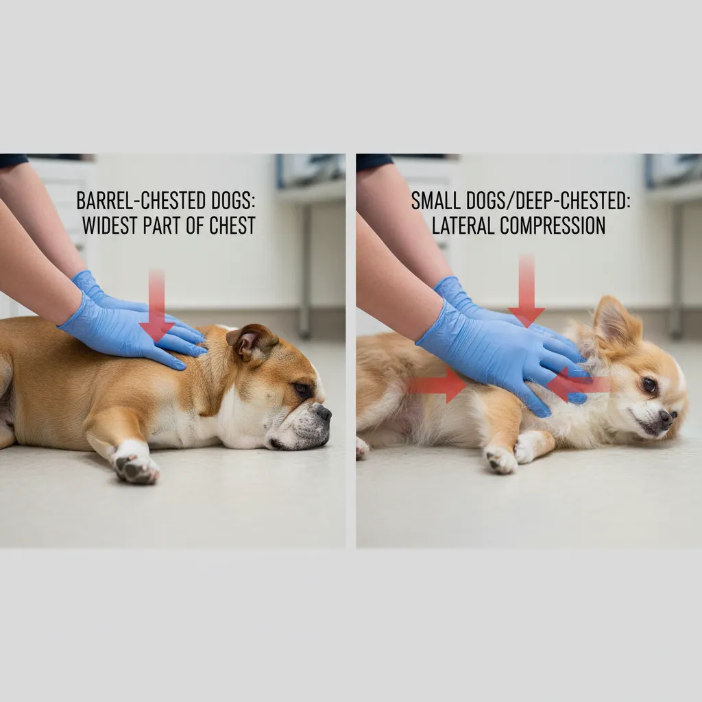 Dog CPR Hand Placement Diagram
