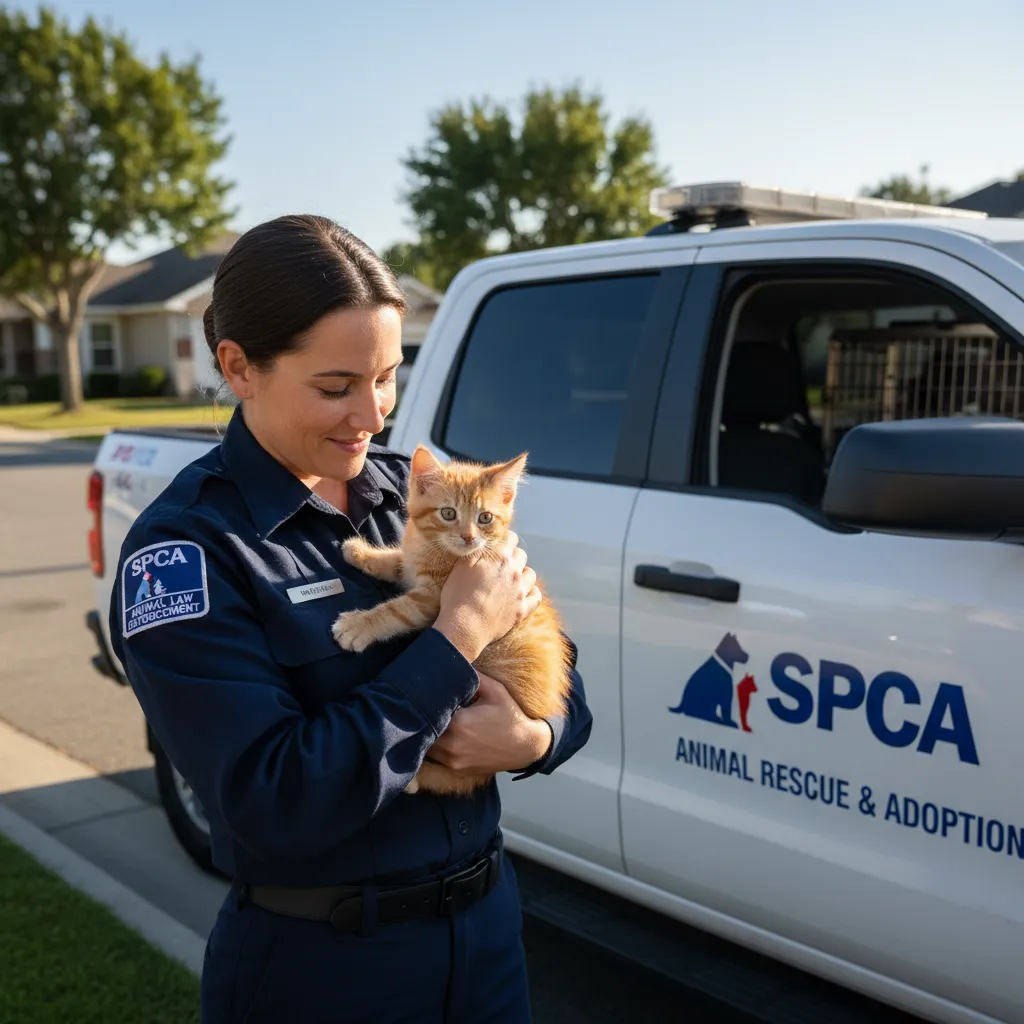 SPCA officer enforcing the Animal Welfare Act NZ