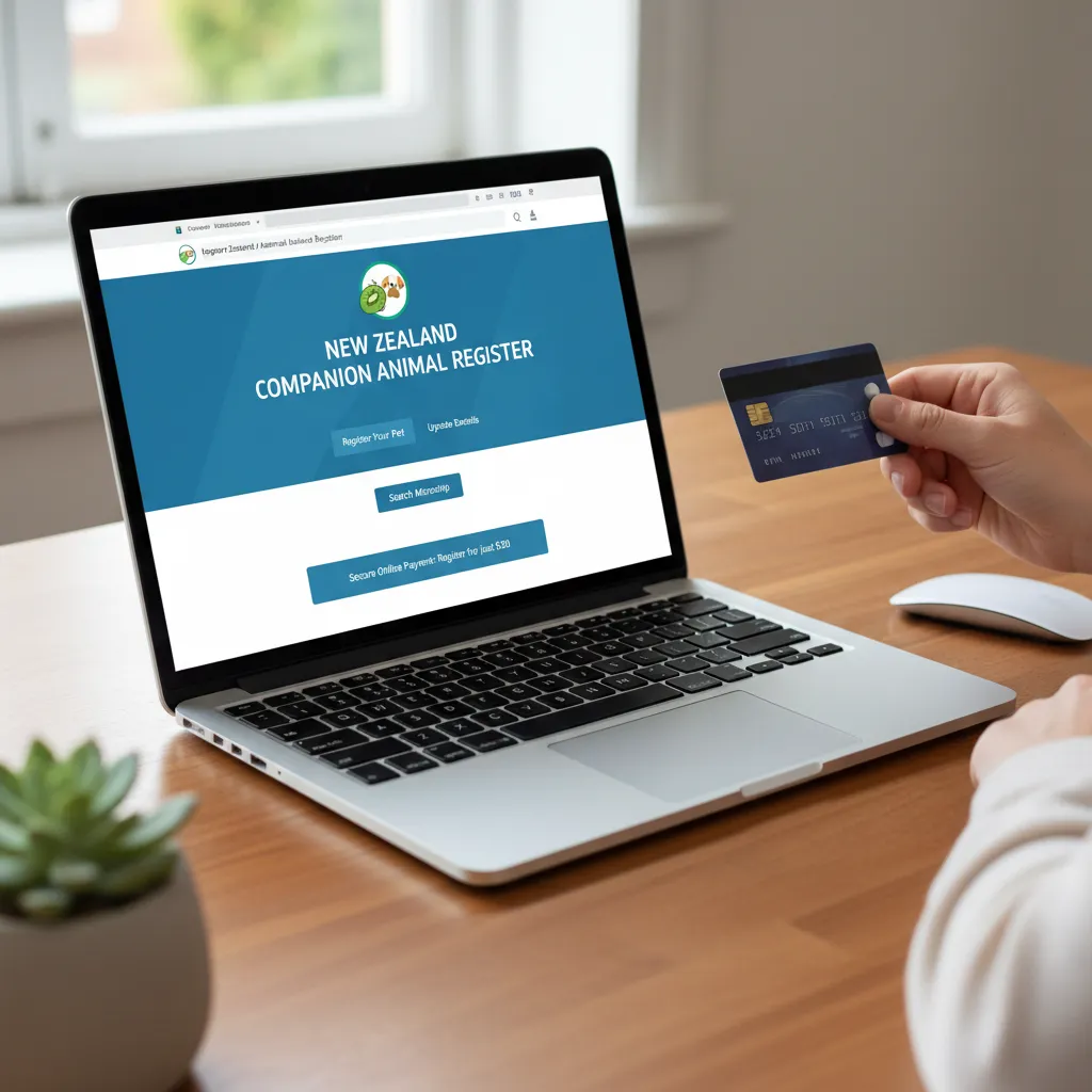 Registering pet details online in NZ