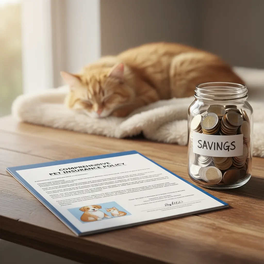 Pet insurance policy versus savings jar comparison
