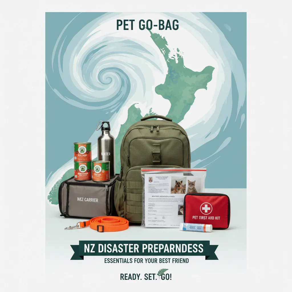 Essential items for a Pet Emergency Go-Bag in NZ