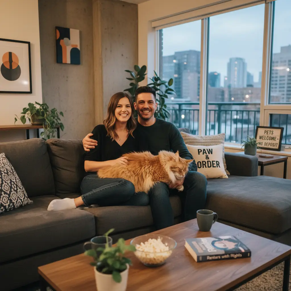 Maine Coon in a rental apartment setting